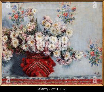 Pierre Auguste Renoir (Limoges 1841 - Cagnes-sur-Mer 1919), Chrysanthèmes, Chrysanthèmes, 1878, Musée d'Orsay, Paris, Frankreich. Stockfoto