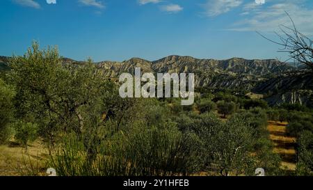 Aliano, die lukanischen Schluchten, Matera, Basilicata, Italien Stockfoto