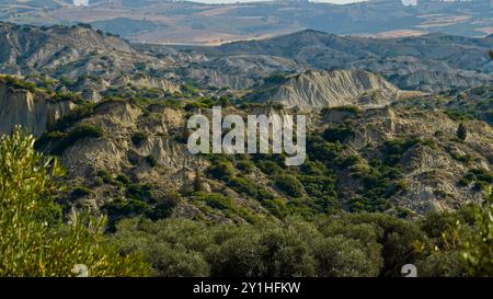 Aliano, die lukanischen Schluchten, Matera, Basilicata, Italien Stockfoto