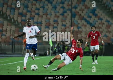 Ägypten. Kairo - 6. September 2024 - Zizo von Ägypten und Willy Semedo während des Afrika-Cup-Qualifikationsspiels zwischen Ägypten und Kap Verde AT Stockfoto