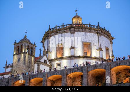 Blick auf das Kloster Serra do Pilar in Vila Nova de Gaia, Porto, Portugal Stockfoto