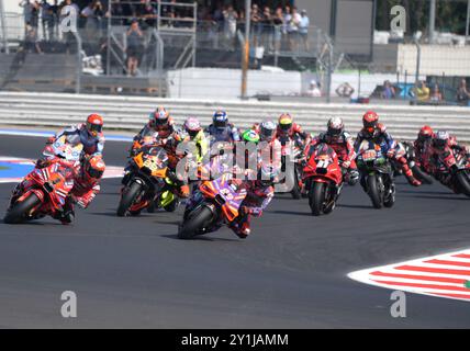 Foto Alessandro La Rocca/LaPresse07-09-2024, Sport-Motociclismo-Motomondiale 2024 Gran Premio Gran Premio Red Bull di San Marino e della Riviera di Rimini - Misano World Circuit Marco Simoncelli - Speed Race nella Foto: Photo Alessandro La Rocca/ Credit: LaPresse/Alamy Live News Stockfoto