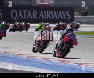 Foto Alessandro La Rocca/LaPresse07-09-2024, Sport-Motociclismo-Motomondiale 2024 Gran Premio Gran Premio Red Bull di San Marino e della Riviera di Rimini - Misano World Circuit Marco Simoncelli - Speed Race nella Foto: Photo Alessandro La Rocca/ Credit: LaPresse/Alamy Live News Stockfoto