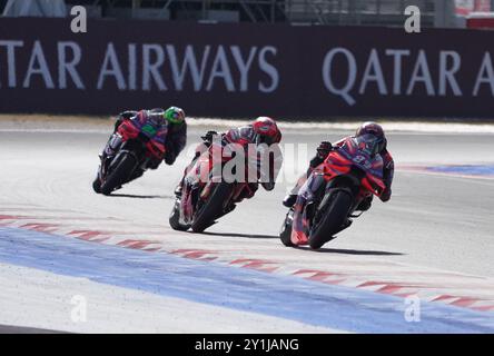 Foto Alessandro La Rocca/LaPresse07-09-2024, Sport-Motociclismo-Motomondiale 2024 Gran Premio Gran Premio Red Bull di San Marino e della Riviera di Rimini - Misano World Circuit Marco Simoncelli - Speed Race nella Foto: Photo Alessandro La Rocca/ Credit: LaPresse/Alamy Live News Stockfoto