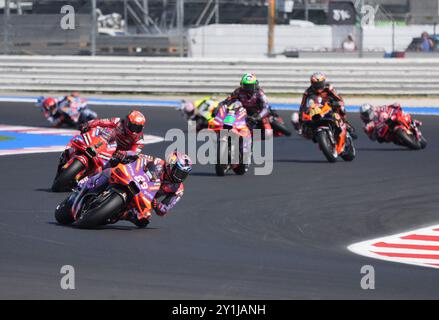 Foto Alessandro La Rocca/LaPresse07-09-2024, Sport-Motociclismo-Motomondiale 2024 Gran Premio Gran Premio Red Bull di San Marino e della Riviera di Rimini - Misano World Circuit Marco Simoncelli - Speed Race nella Foto: Photo Alessandro La Rocca/ Credit: LaPresse/Alamy Live News Stockfoto