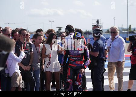 Foto Alessandro La Rocca/LaPresse07-09-2024, Sport-Motociclismo-Motomondiale 2024 Gran Premio Gran Premio Red Bull di San Marino e della Riviera di Rimini - Misano World Circuit Marco Simoncelli - Speed Race nella Foto: Photo Alessandro La Rocca/ Credit: LaPresse/Alamy Live News Stockfoto