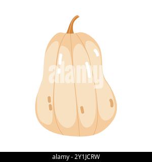 Kürbis, isoliert auf weiss Stock Vektor
