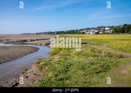 Grange-over-Sands am Rande der Morecambe Bay im Süden von Cumbria, England. Stockfoto