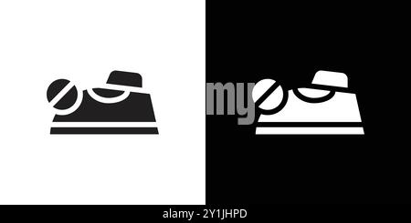 Bügeln Sie nicht Symbol einfache flache Vektorsymbol Umriss Sammlung Set Logo Stock Vektor