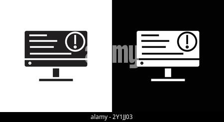 Offizielle Informationen Online-Icon einfache flache Vektorsymbol Umriss Kollektion Set Logo Stock Vektor