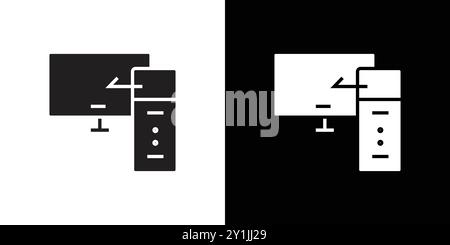 Responsive Design-Symbol einfaches flaches Vektorsymbol Outline Kollektion Set Logo Stock Vektor