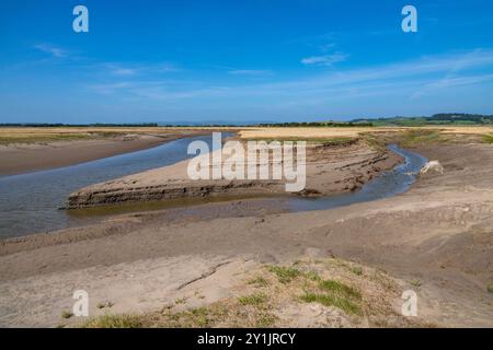 Humphrey Head am Rande der Morecambe Bay in der Nähe von Grange-over-Sands, Cumbria, England. Stockfoto