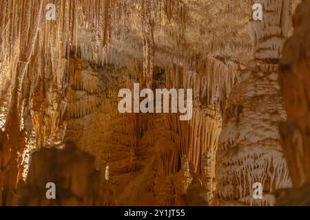 Blick auf cuevas del drach auf Mallorca Stockfoto