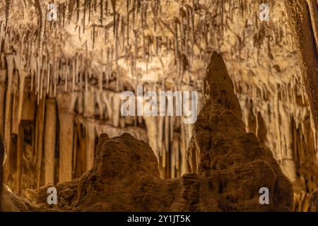 Blick auf cuevas del drach auf Mallorca Stockfoto