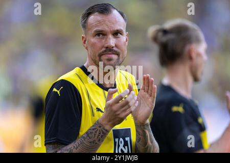 Deutschland. September 2024. Fussball Abschiedsspiel Jakub Blaszczykowski und Lukas Piszczek am 07.09.2024 im Signal Iduna Park in Dortmund Kevin Grosskreutz Foto: Revierfoto Credit: ddp Media GmbH/Alamy Live News Stockfoto