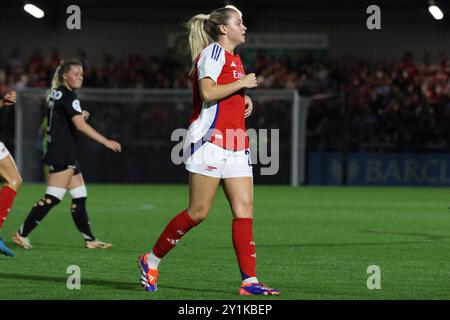 Borehamwood, Großbritannien. September 2024. Meadow Park, England, 7. September 2024: Alessia Russo (23 Arsenal) während des Spiels der UEFA Champions League Runde 1 zwischen Arsenal und Rosenborg im Meadow Park Stadium, Borehamwood, London, England am Samstag, 7. September 2024. (Bettina Weissensteiner/SPP) Credit: SPP Sport Pressefoto. /Alamy Live News Stockfoto