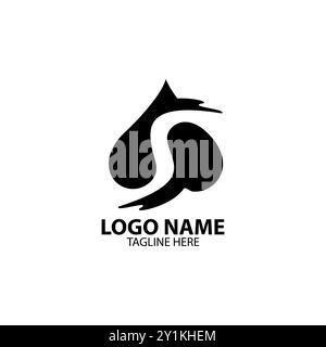 Schriftzug S Logo Design Vektor Stock Vektor