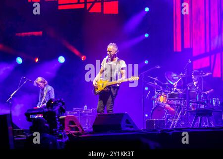 Preston, England, 7. September 2024. Sting als Headliner auf der Hauptbühne bei BBC Radio 2 im Park in Preston. Quelle: Izzy Clayton/Alamy Live News Stockfoto