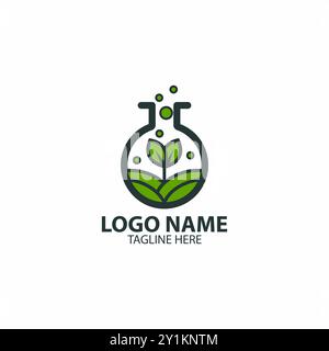 Design-Vektor des ECO Lab-Logos Stock Vektor