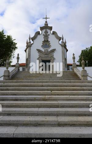 Kapelle unserer Lieben Frau von Qualen, Viana do Castelo, Minho, Portugal, Europa Stockfoto