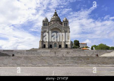 Heiligtum des Heiligen Herzens Jesu, Kirche Santa Lucia, Viana do Castelo, Minho, Portugal, Europa Stockfoto