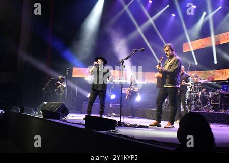 São Paulo, Brasilien. 7. September 2024, Show der brasilianischen Band Detonautas auf der „Acústico 20 Anos“ Tour, die letzte Nacht in der Tokio Marine Hall in São Paulo, Brasilien, stattfand. Quelle: Saulo Dias/Alamy Live News Stockfoto