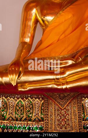 Statue des sitzenden Buddha, Thailand Stockfoto