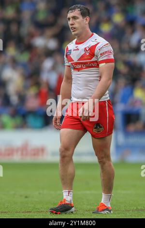 Warrington, Großbritannien. September 2024. Matt Whitley von St. Helens während des 25. Spiels Warrington Wolves vs. St Helens im Halliwell Jones Stadium, Warrington, Vereinigtes Königreich, 7. September 2024 (Foto: Alfie Cosgrove/News Images) in Warrington, Vereinigtes Königreich am 9. August 2024. (Foto: Alfie Cosgrove/News Images/SIPA USA) Credit: SIPA USA/Alamy Live News Stockfoto