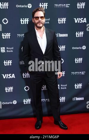 Toronto, Kanada. Ein. September 2024. Daniel Bruhl bei der Premiere VON EDEN beim Toronto International Film Festival (TIFF) 2024, Roy Thomson Hall, Toronto, ON, 7. September, 2024. Quelle: JA/Everett Collection/Alamy Live News Stockfoto