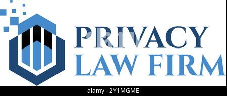 Modernes, einfaches Logo für PRIVATANWALTSKANZLEI Justice Stock Vektor