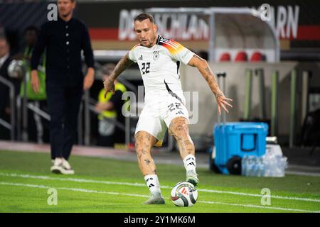 David RAUM GER Aktion, Einzelaktion, Fussball Nations League Deutschland GER - Ungarn HUN 5-0 am 07.09.2024 in Düsseldorf, *** David RAUM GER Aktion, Single Action, Fussball Nations League Deutschland GER Ungarn HUN 5 0 am 07 09 2024 in Düsseldorf, Stockfoto