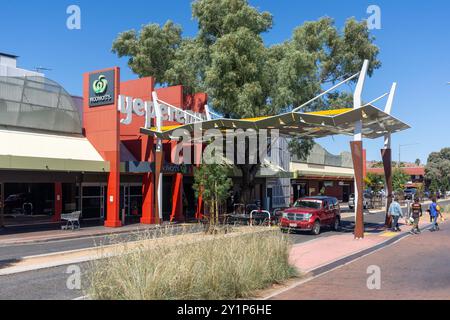 Yeperenye Shopping Centre, Hartley Street, Alice Springs, Northern Territory, Australien Stockfoto