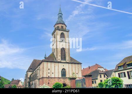 Eglise Saint-Pierre-et-Saint-Paul d'Andlau, ehemalige Abteikirche, 12.-18. Jahrhundert Stockfoto