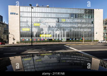 Sitz der KFW DEG - Deutsche Investitions- und Entwicklungsgesellschaft mbH aus der Sicht der Deutschen Investitions- und Entwicklungsgesellschaft mbH Stockfoto