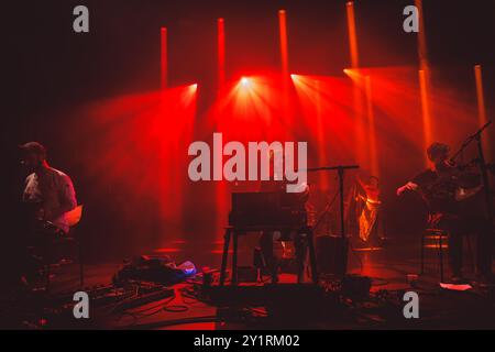 Kopenhagen, Dänemark. September 2024. Die irische Folk-Band Lankum gibt ein Live-Konzert im VEGA in Kopenhagen. Quelle: Gonzales Photo/Alamy Live News Stockfoto