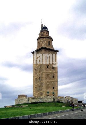 Galicien , Spanien. La Coruna Torre de Herkules . September 12,2004 Stockfoto