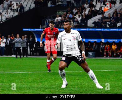 São Paulo, Brasilien. September 2024. Fotodatei. Der brasilianische Spieler Paulinho kündigte seinen Rücktritt als Fußballspieler am 8. September an. Paulinho spielte für die brasilianische Fußballmannschaft und spielte in der letzten Saison für Clube Corinthians Paulista. São Paulo, am 8. September 2024. Quelle: Saulo Dias/Alamy Live News Stockfoto