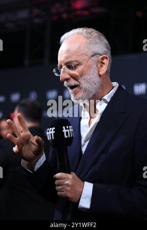 Toronto, Kanada. September 2024. Uberto Pasolini nimmt an der Premiere von „The Return“ während des Toronto International Film Festivals 2024 in der Roy Thomson Hall in Toronto, Kanada, am 7. September 2024 Teil. (Foto: Arrush Chopra/NurPhoto) Credit: NurPhoto SRL/Alamy Live News Stockfoto