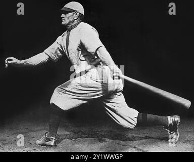 Um 1910 - Honus Wagner Baseball Magazine Premium Foto von Charles Conlon - retuschiert Stockfoto