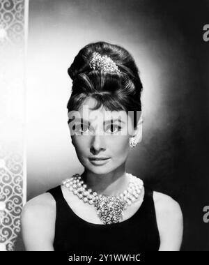 Audrey Hepburn in 'Breakfast at Tiffany's' (Paramount, 1961). Portrait Still – Werbefoto Stockfoto