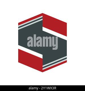 Modernes Gebäude und Hotel mit S-Logo Stock Vektor