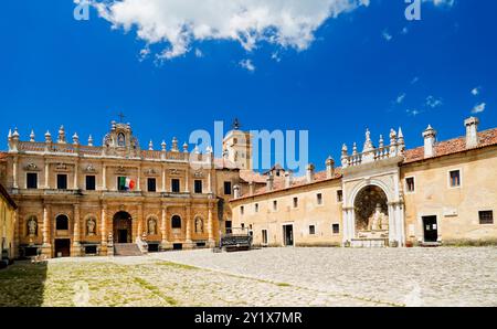 Das herrliche Kloster der Kartäuserbrüder, Certosa di Padula, Padula, Salerno, Kampanien, Italien Stockfoto