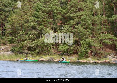 Pellinge-Archipel an der Südküste Finnlands in Suomenlahti, Finnischer Bucht. August 2024 Stockfoto