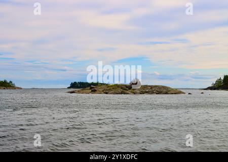 Pellinge-Archipel an der Südküste Finnlands in Suomenlahti, Finnischer Bucht. August 2024 Stockfoto