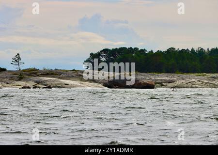 Pellinge-Archipel an der Südküste Finnlands in Suomenlahti, Finnischer Bucht. August 2024 Stockfoto