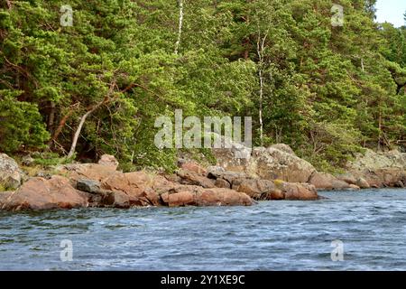 Pellinge-Archipel an der Südküste Finnlands in Suomenlahti, Finnischer Bucht. August 2024 Stockfoto