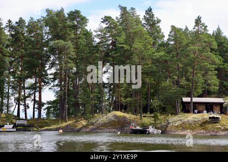 Pellinge-Archipel an der Südküste Finnlands in Suomenlahti, Finnischer Bucht. August 2024 Stockfoto