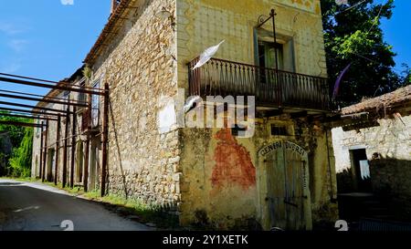 Roscigno Vecchio, Geisterdorf, Salerno, Kampanien, Italien Stockfoto