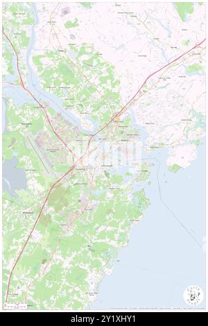 Portsmouth, Rockingham County, USA, Vereinigte Staaten, New Hampshire, n 43 4' 37''', S 70 45' 27'', Karte, Karte, Kartenausgabe 2024. Erkunden Sie Cartascapes, eine Karte, die die vielfältigen Landschaften, Kulturen und Ökosysteme der Erde enthüllt. Reisen Sie durch Zeit und Raum und entdecken Sie die Verflechtungen der Vergangenheit, Gegenwart und Zukunft unseres Planeten. Stockfoto