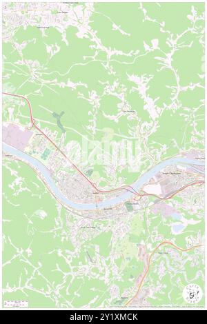 Dunbar, Kanawha County, USA, USA, West Virginia, n 38 21' 38''', S 81 44' 14'', Karte, Cartascapes Map, veröffentlicht 2024. Erkunden Sie Cartascapes, eine Karte, die die vielfältigen Landschaften, Kulturen und Ökosysteme der Erde enthüllt. Reisen Sie durch Zeit und Raum und entdecken Sie die Verflechtungen der Vergangenheit, Gegenwart und Zukunft unseres Planeten. Stockfoto